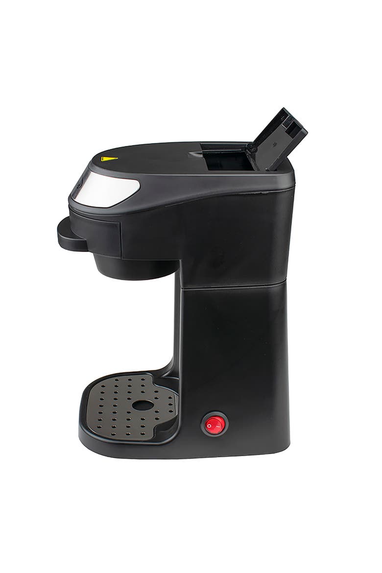 Single Serve Coffee Maker with Mug, Alternate, color, Black