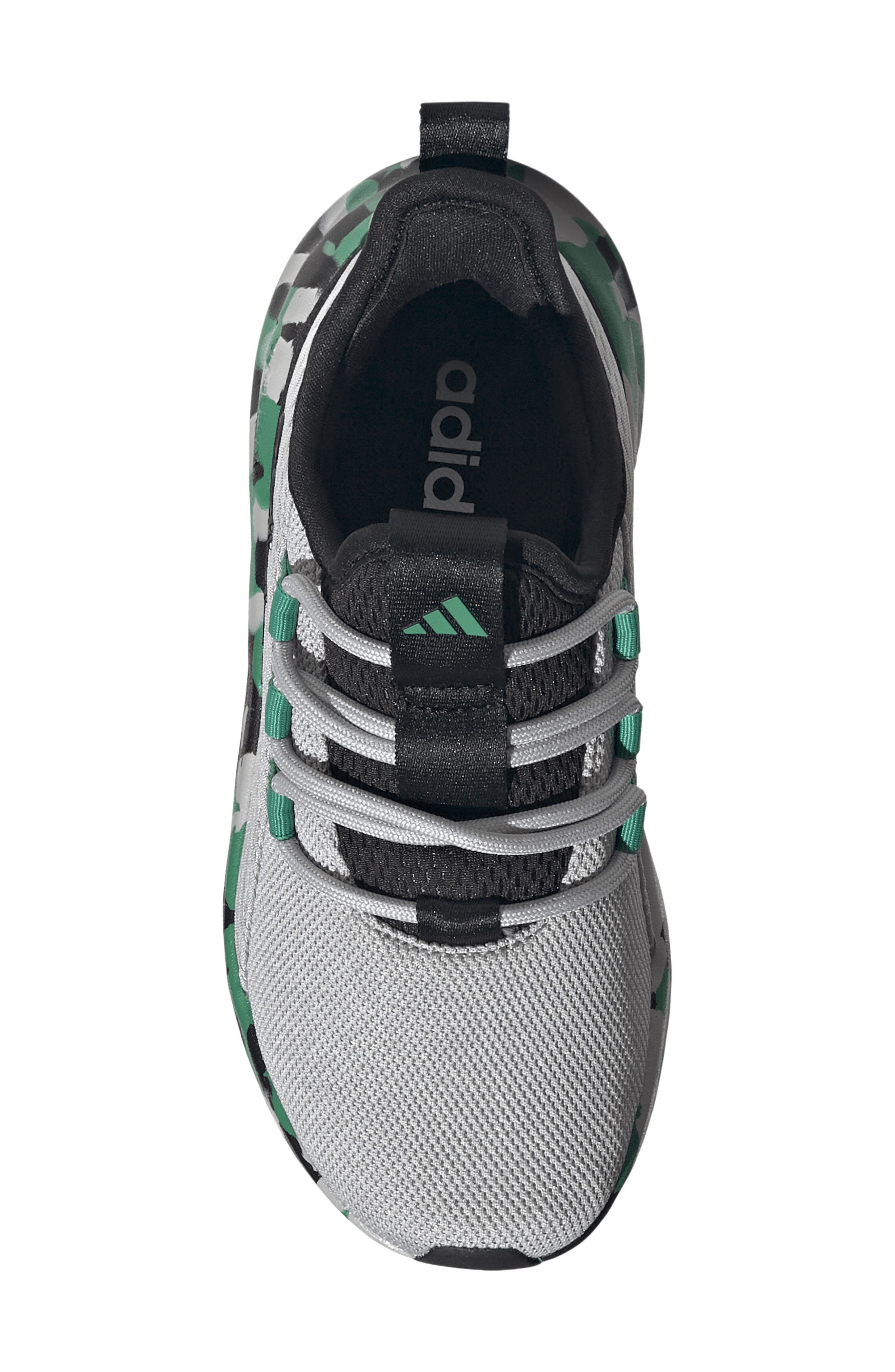 Kids' Lite Racer Adapt 8.0 Sneaker, Alternate, color, GREY/ COURT GREEN/ BLACK