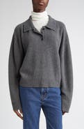LOULOU DE SAISON Homere Cashmere Polo Sweater