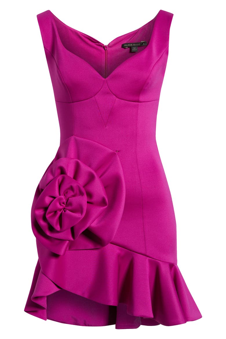 Bloomis Cocktail Minidress, Alternate, color, BERRY PLUM