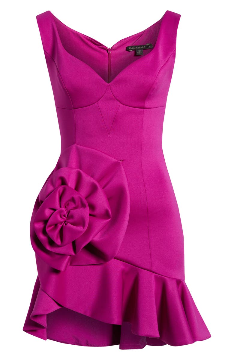 Black Halo Bloomis Cocktail Minidress, Alternate, color, 