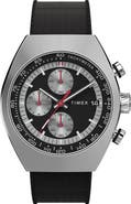 Timex® Legacy Tonneau Chronograph Synthetic Rubber Strap Watch, 42mm