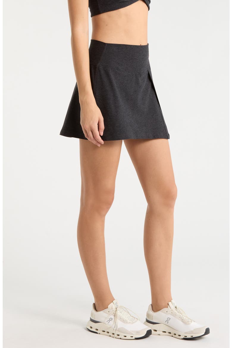 The Coco Skort, Alternate, color, HEATHER BLACK