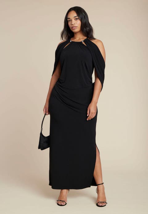 Capelet Dress (Plus Available)