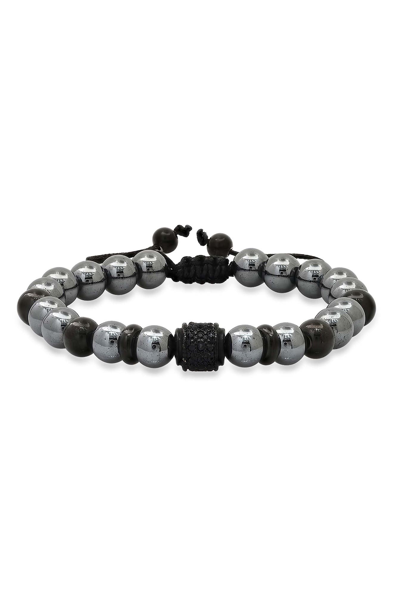 Men's Agate Beaded Bracelet
