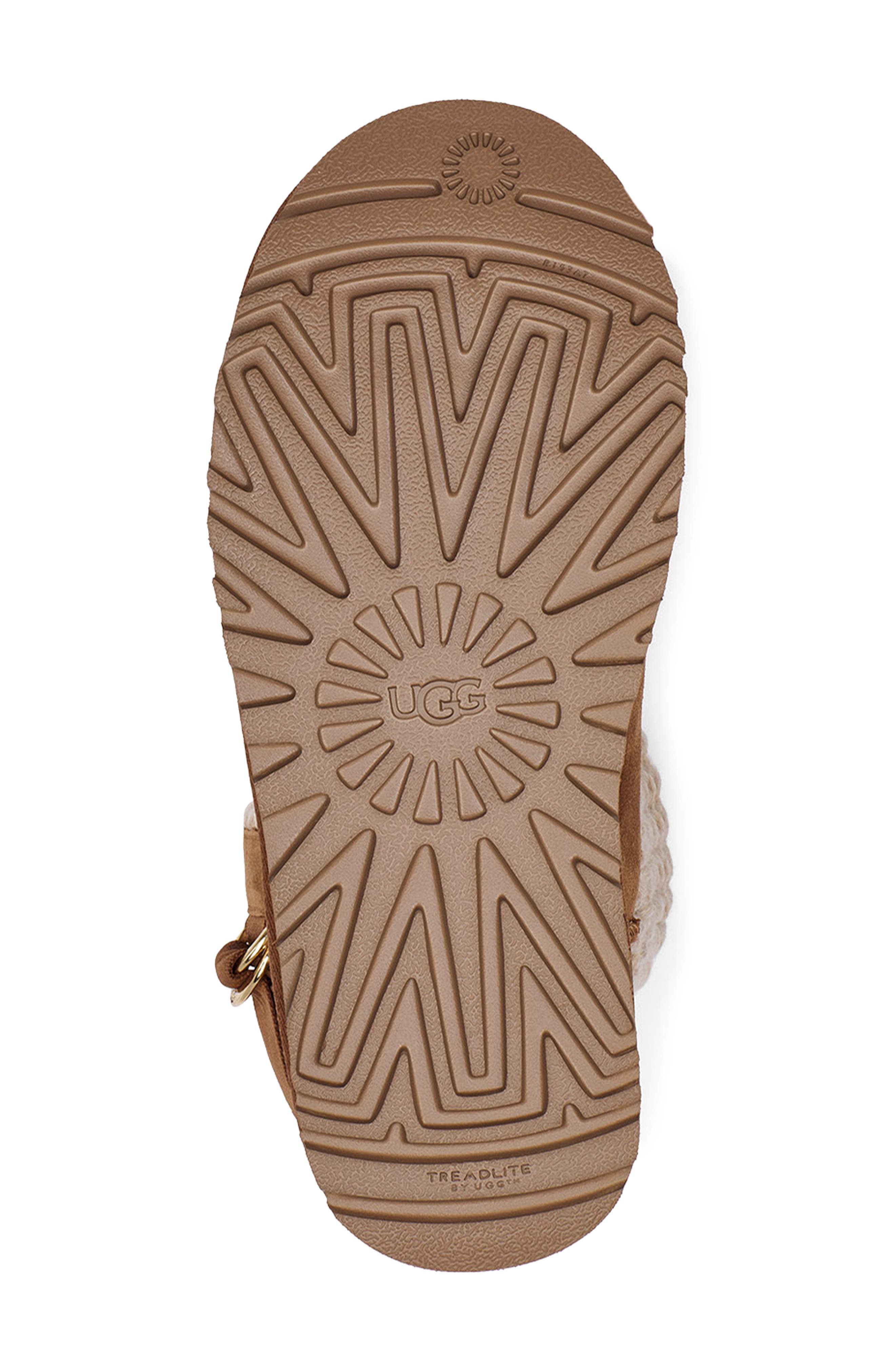 UGG<sup>®</sup> Mini Classic Solene Boot, Alternate, color, Chestnut/ Oatmeal Suede