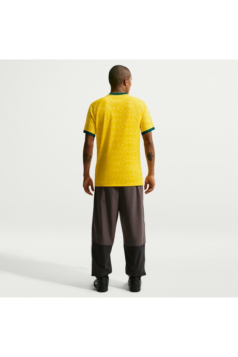 Men's Nike Yellow Brazil National Team Home Sublimated Dri-FIT Soccer Top, Alternate, color, Yellow