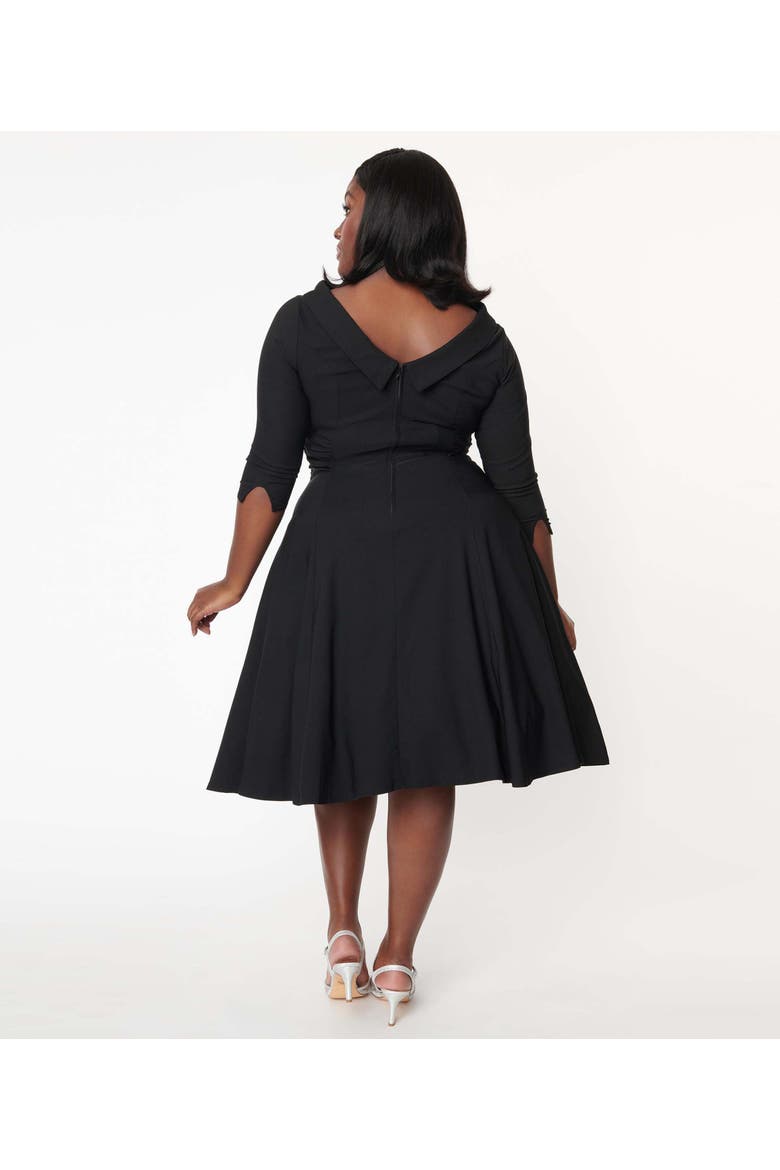 Plus Size Nicola Swing Dress, Alternate, color, Black Accent