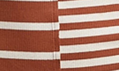 Wishlist Multi Stripe Knit Midi Dress In Brown
