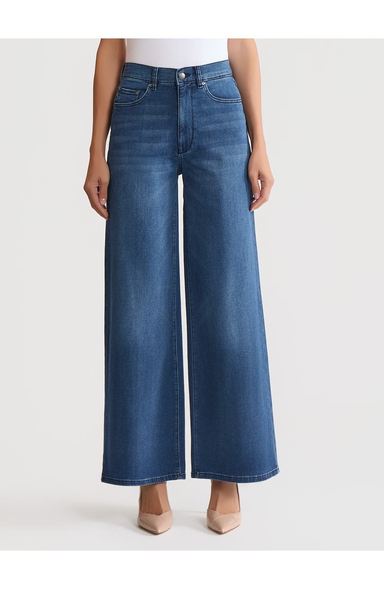 Misook Hepburn High-Rise Wide Leg Vintage Jean, Main, color, Stream