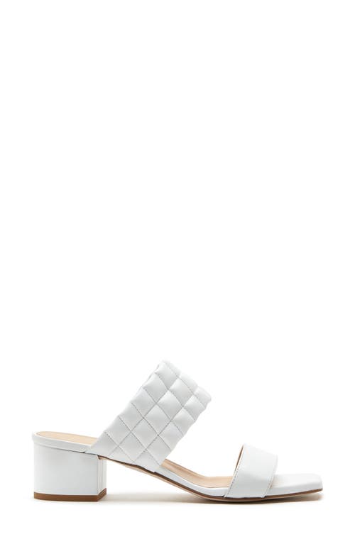 Shop La Canadienne Rossy Slide Sandal In White Leather
