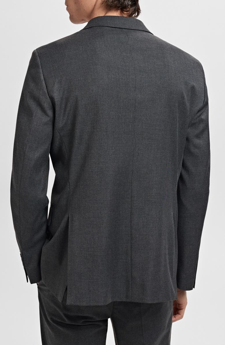 MANGO Slim Fit Suit Blazer, Alternate, color, Dark Heather Grey