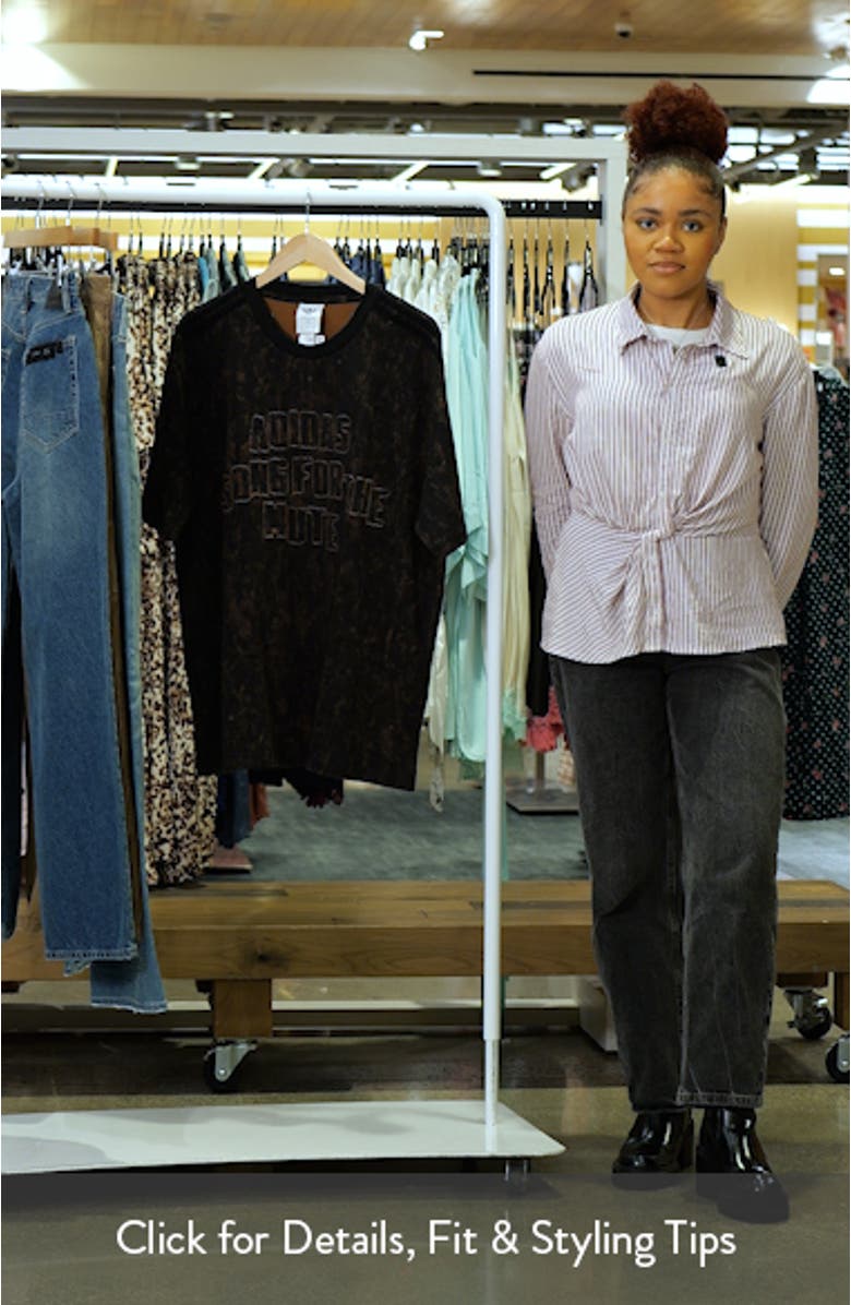 Gender Inclusive ADI006 Distressed Embroidered Logo T-Shirt, sales video thumbnail