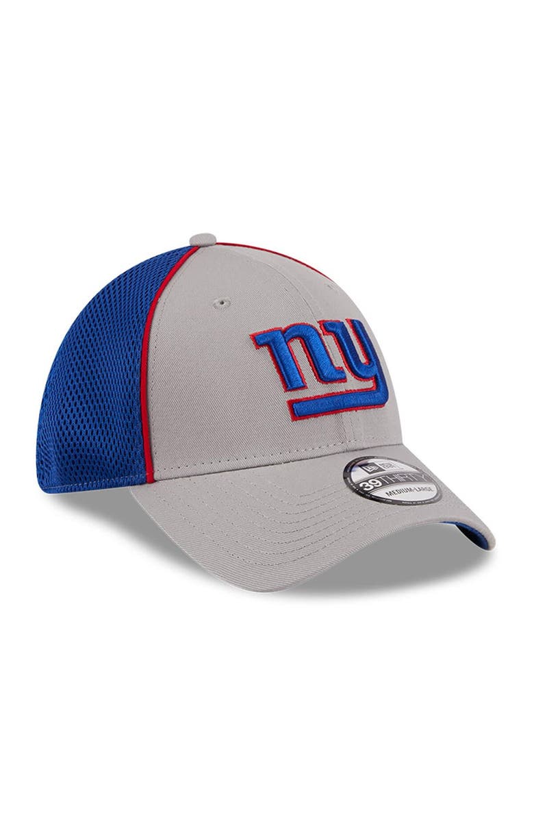 New Era Men's New Era Gray New York Giants  Pipe 39THIRTY Flex Hat, Alternate, color, 