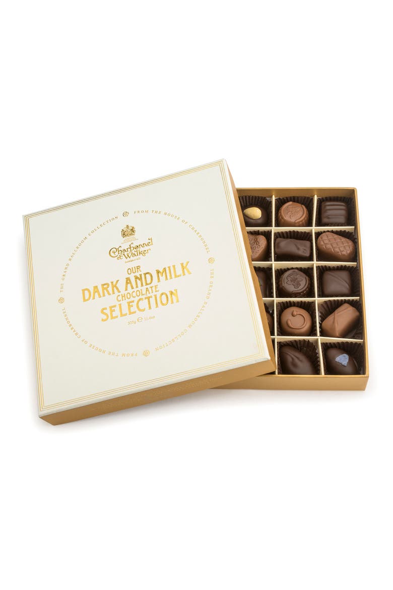 Fine Chocolate Selection in Gift Box, Main, color, MILK/ DARK CHOCOLATE