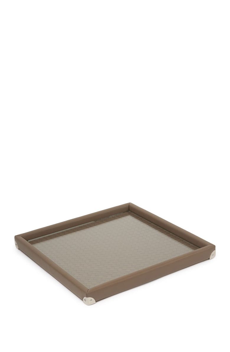 Bottega Veneta Leather Weave Tray, Main, color,
