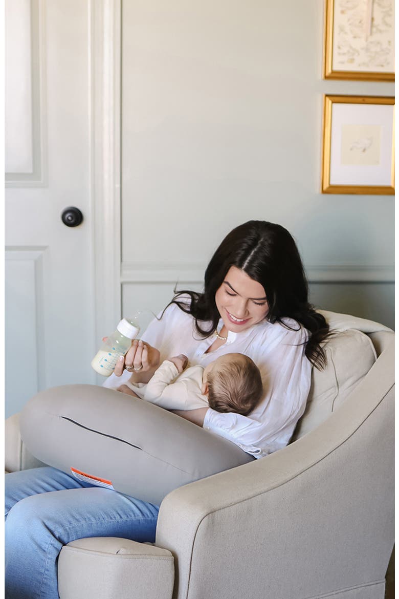 Feeding & Support Pillow, Alternate, color, STONE