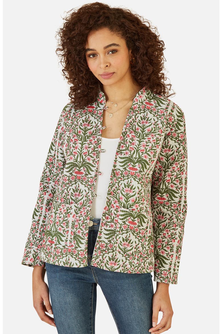 Long Sleeve Reversible Quilted Jacket, Main, color, Pink