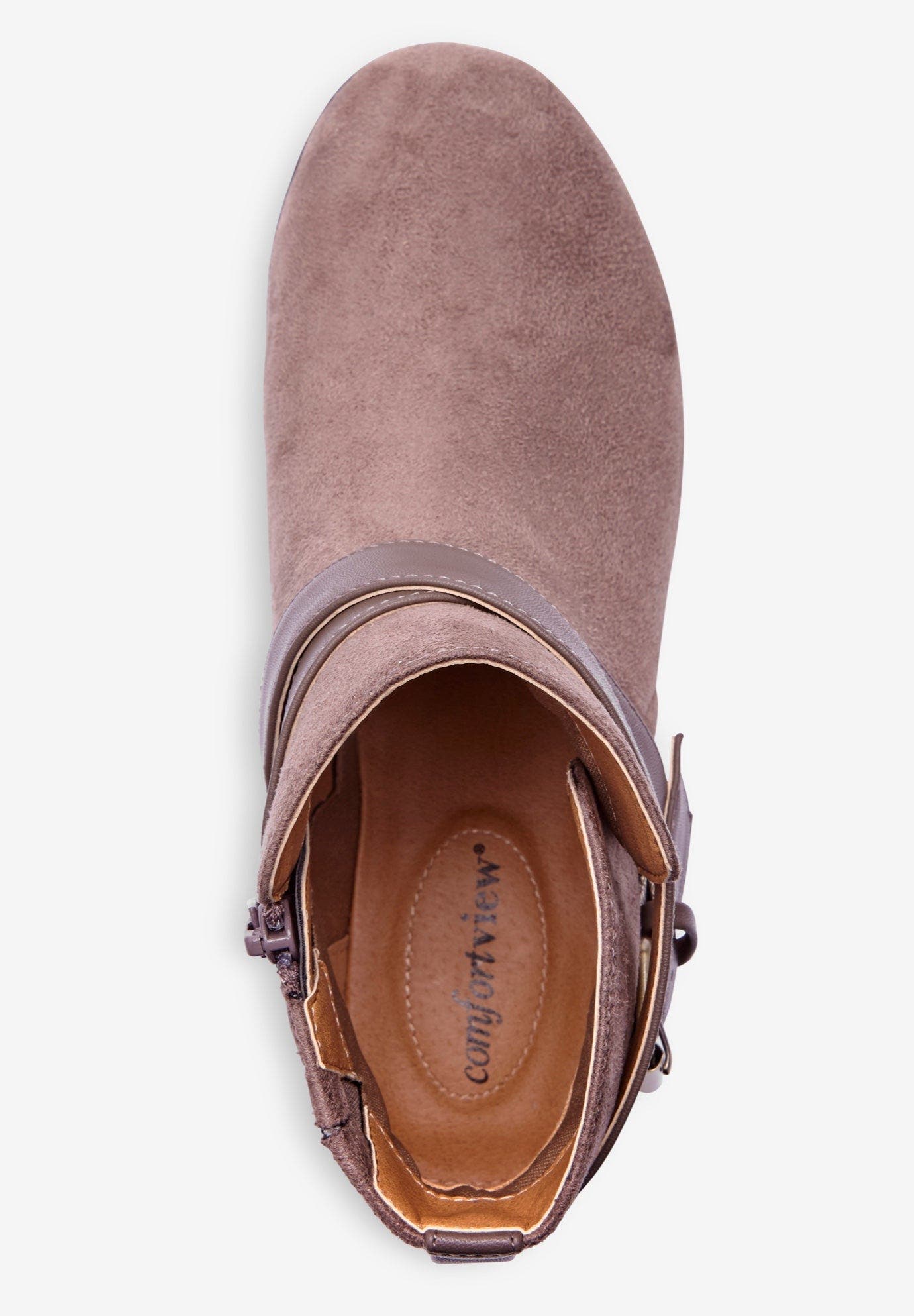 Comfortview The Bronte Bootie, Alternate, color, Dark Taupe