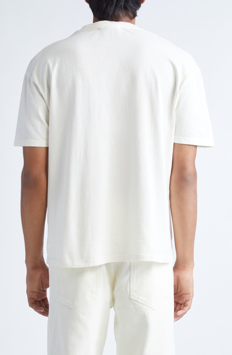 PALMES Logo Embroidered Cotton T-Shirt, Alternate, color, Broken White