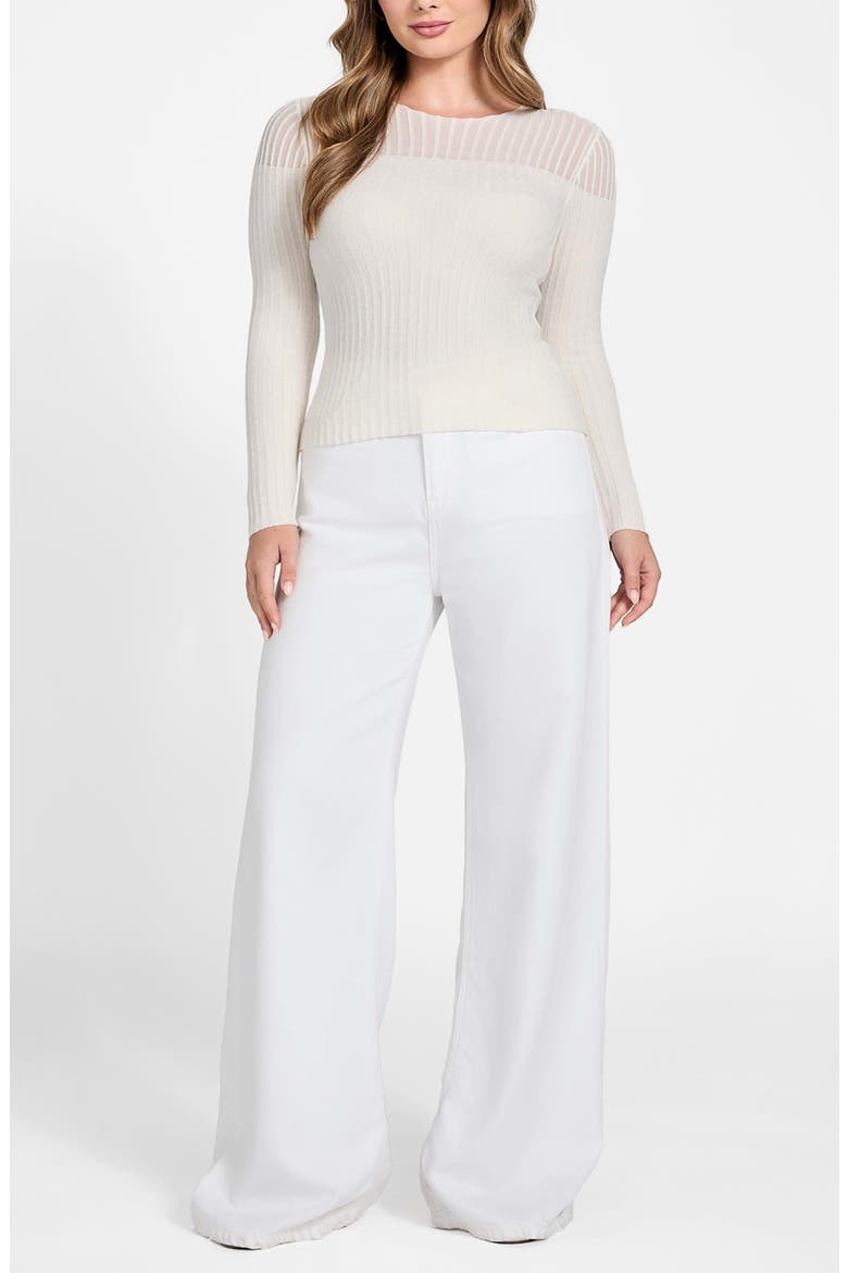 Rowena Rib Chenille Sweater, Alternate, color, NATURAL