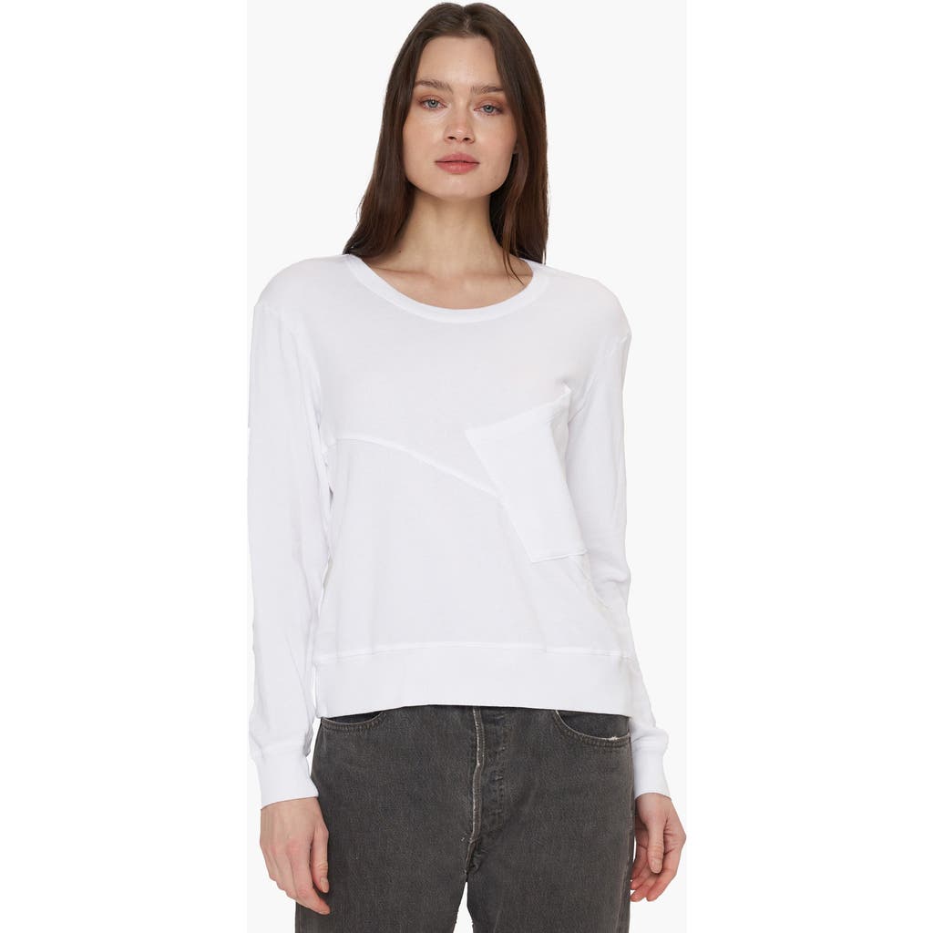Wilt Clothing Seamed Pocket Sweatshirt In White