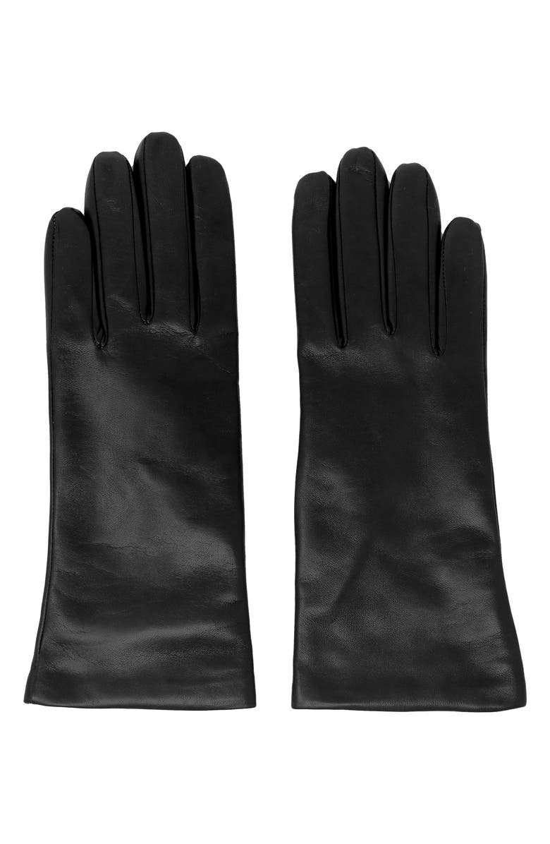 Nicoletta Rosi Women's Cashmere Lined Lambskin Leather Gloves, Alternate, color,