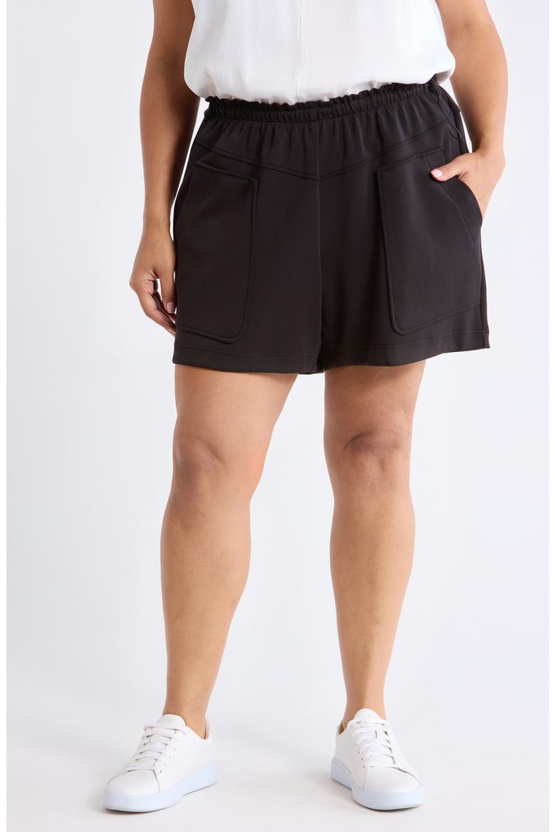 Skyrise Shorts with V-Yoke, Main, color, BLACK