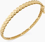Oradina 14K Yellow Gold Harmony Bangle