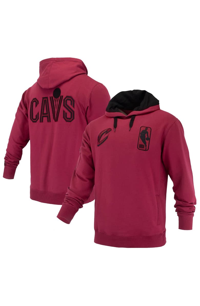 FISLL Unisex FISLL Wine Cleveland Cavaliers Logoman Shadow Collection Pullover Hoodie, Alternate, color, Wine