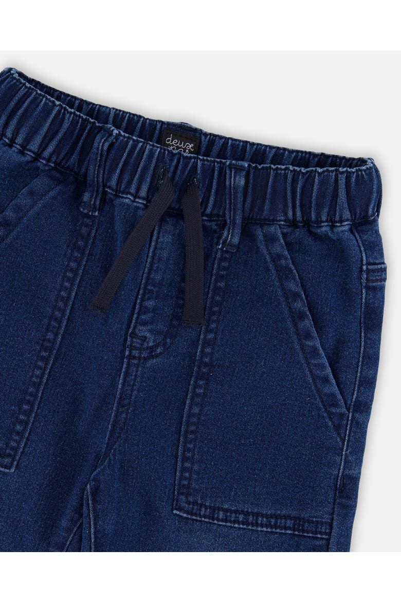 Stretch French Terry Denim Jogger, Alternate, color, Navy Blue Denim