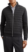 Reiss Townsend Hybrid Rib & Quilted Jacket