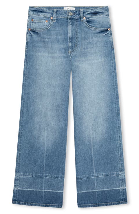 Getty High Waist Crop Wide Leg Jeans (Independence)