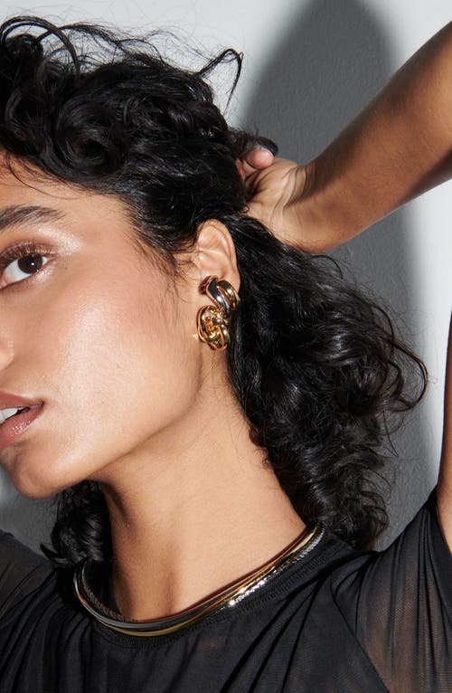 Demarson Odell Twist Ear Cuff In Gold/ir