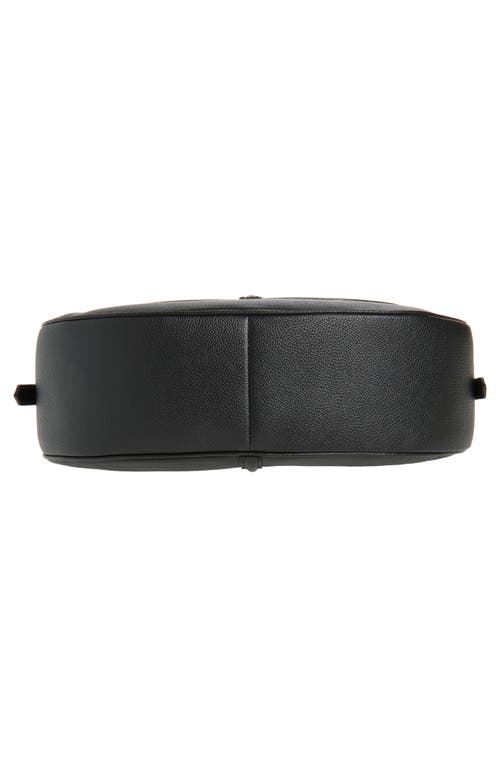 Demellier Siena Leather Hobo Bag In Black