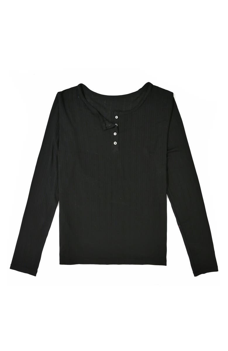 Hanky Panky MellowLuxe<sup>™</sup> Long Sleeve Henley Top, Alternate, color, 