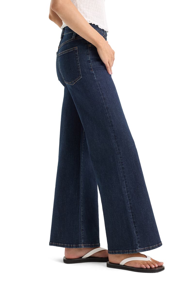 Good Waist High Waist Palazzo Jeans, Alternate, color, INDIGO1231