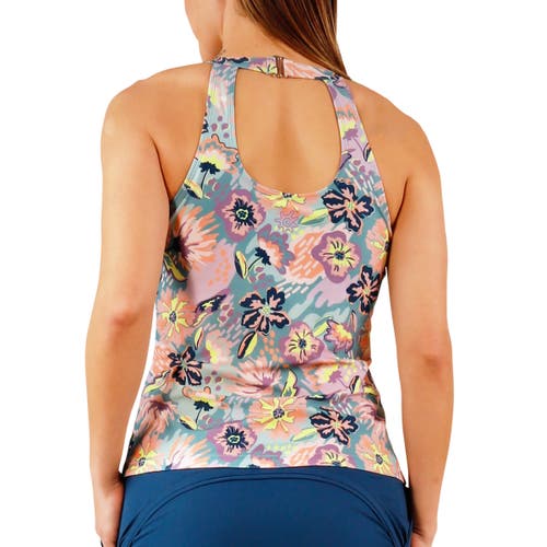 Uv Skinz High Neck Tankini In Florida Floral