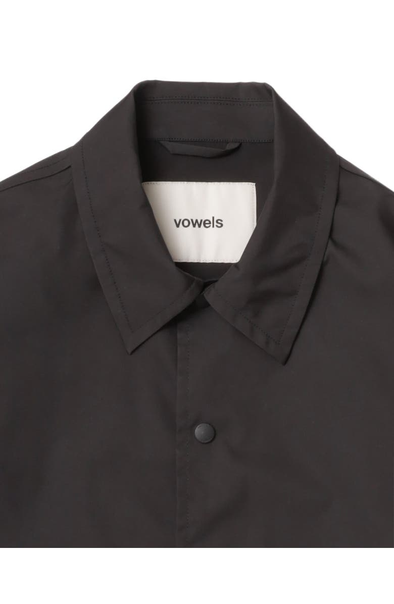 vowels Coach Jacket, Alternate, color, Black