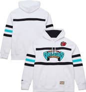 Mitchell & Ness Men's Mitchell & Ness White Vancouver Grizzlies Hardwood Classics Nights Head Coach Pullover Hoodie