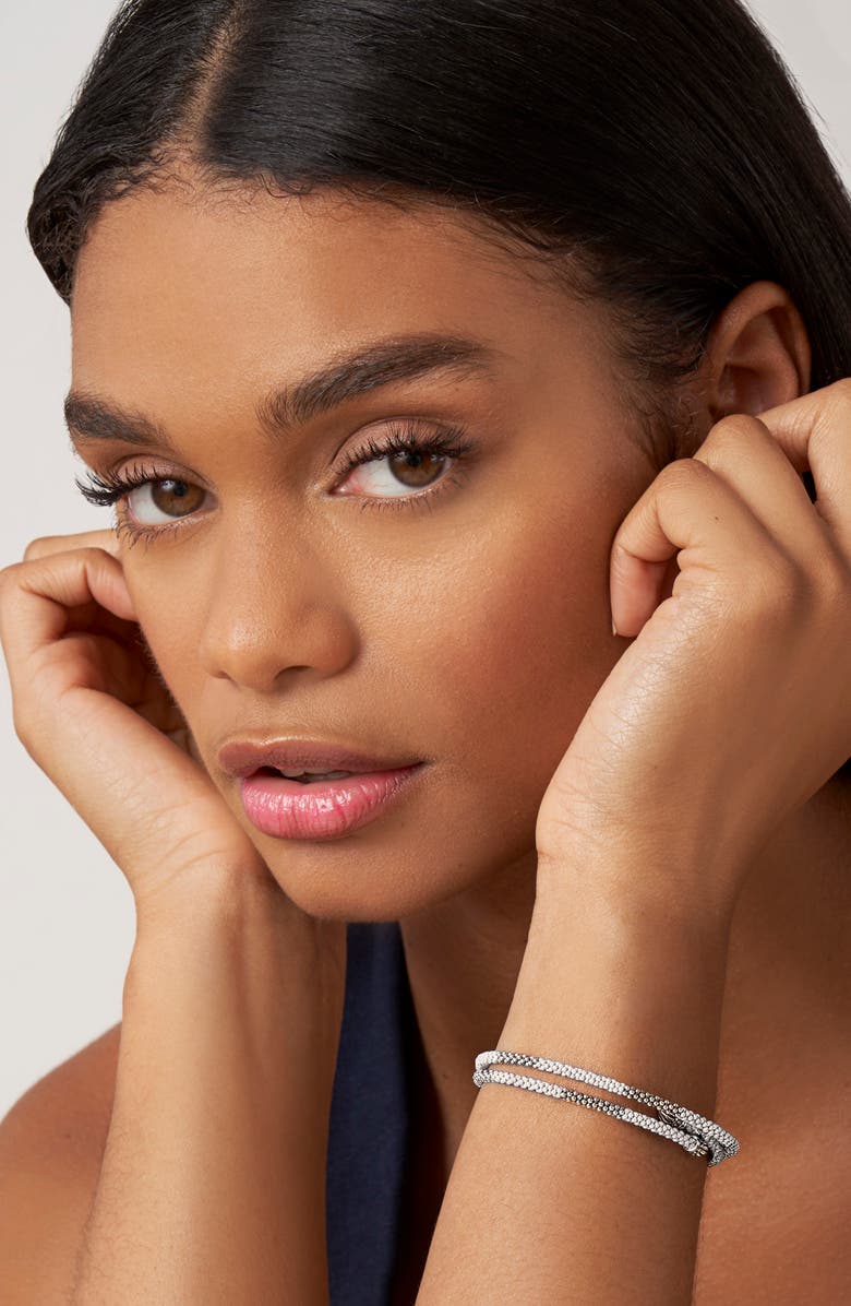 LAGOS White Caviar Coil Bangle, Alternate, color, 