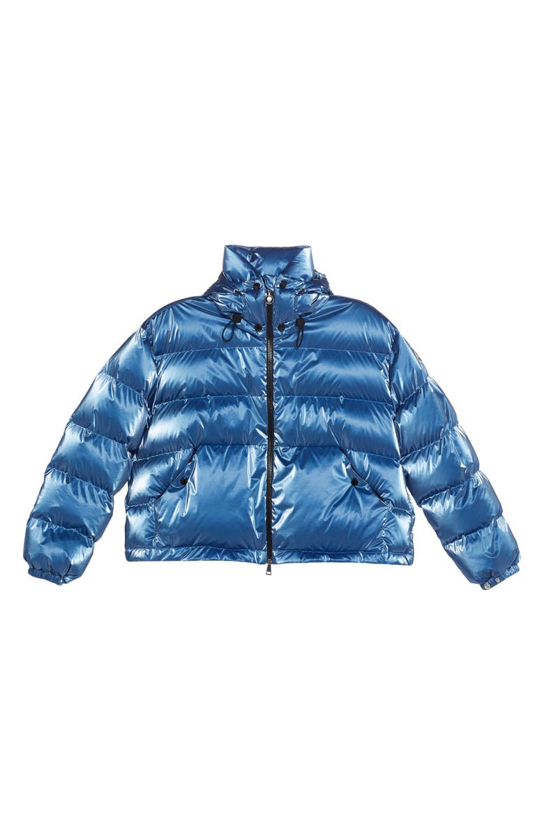 Moncler Moselotte Hooded Short Down Puffer Jacket, Alternate, color, 