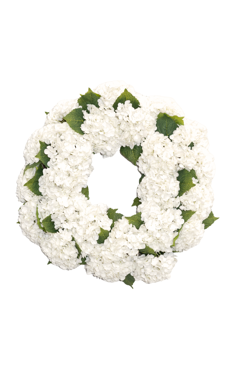 CocoBella Lydia Year Round Wreath, Main, color, Snow
