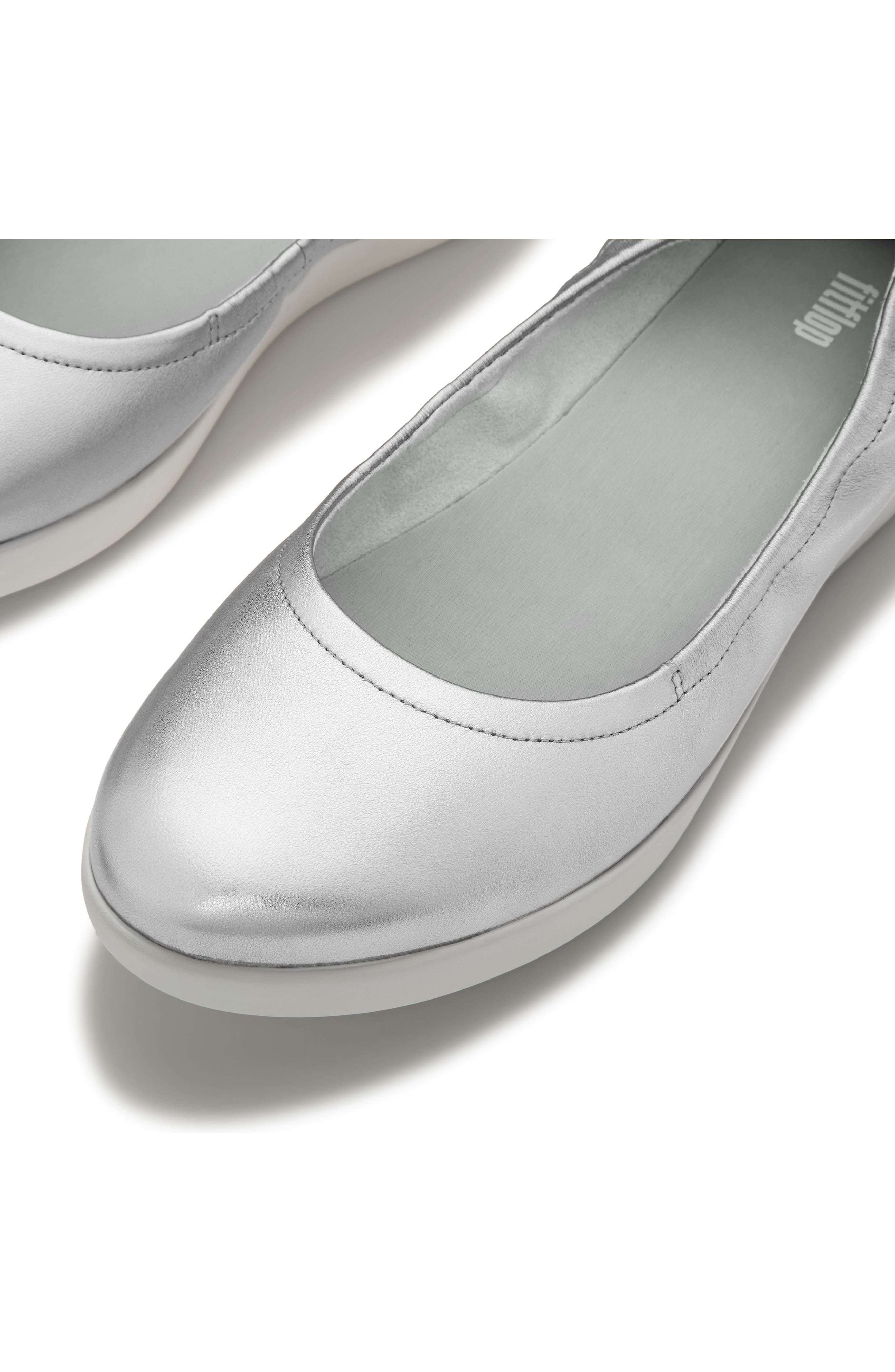 Flowform Ballet Flat, Alternate, color, SILVER