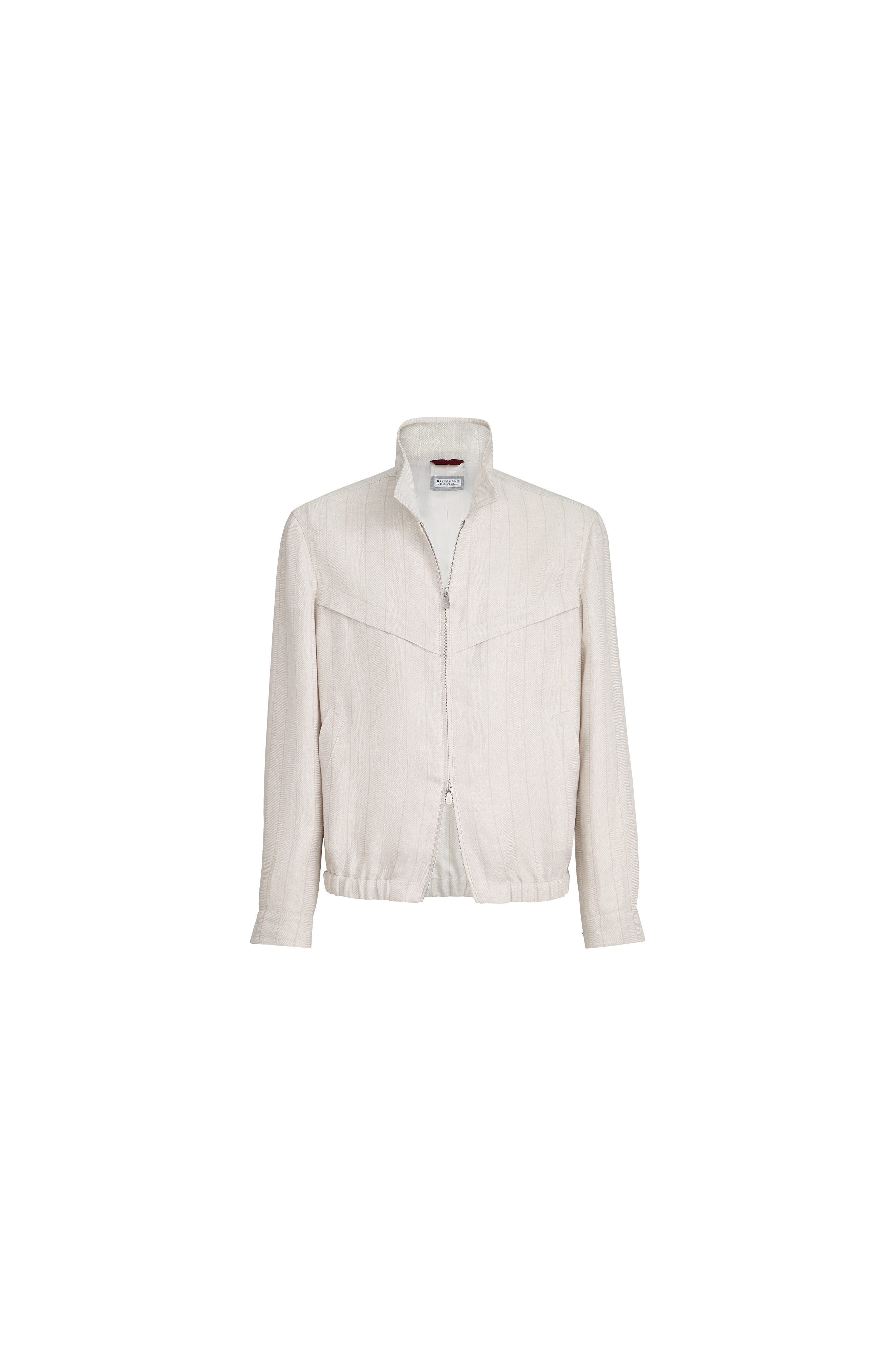 Chalk stripe chevron outerwear jacket - image 2