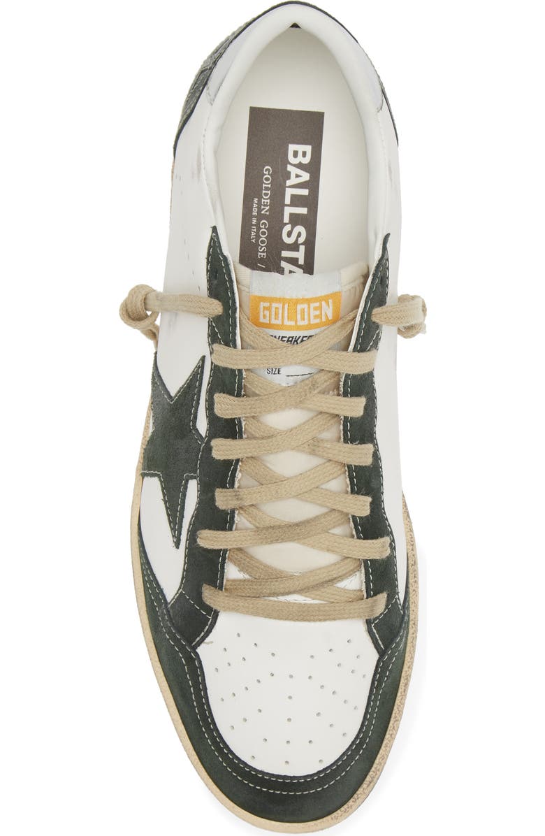 Golden Goose Ball Star Sneaker, Alternate, color, White/ Green/ Silver