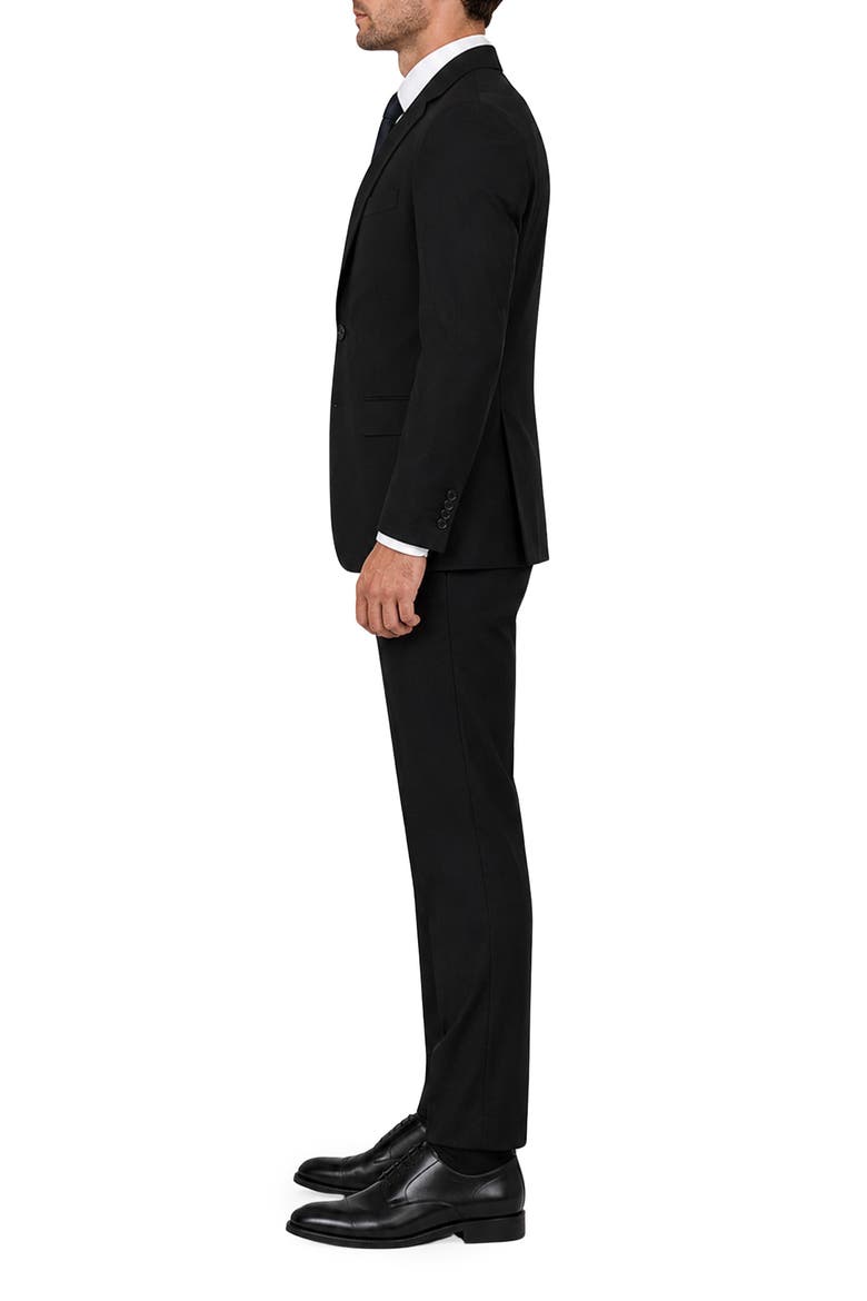 Romeo Slim Fit Wool Suit, Alternate, color, BLACK