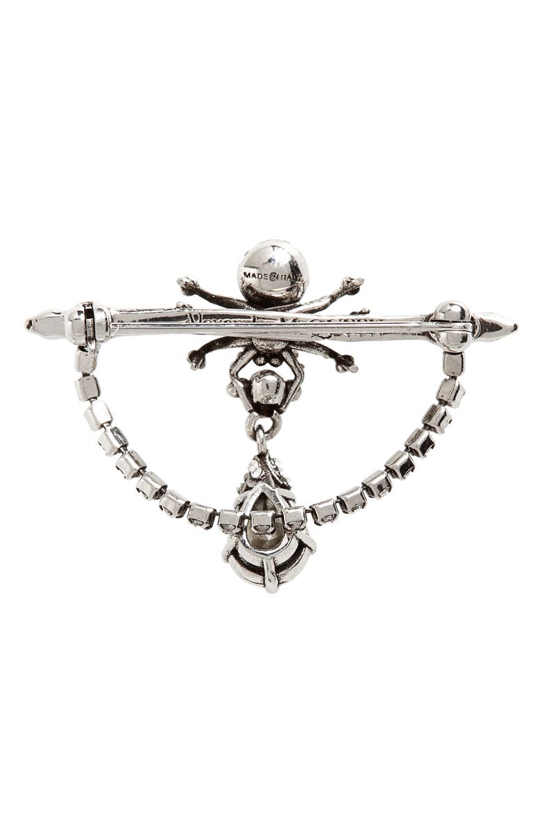 McQueen Alexander McQueen Spider Brooch, Alternate, color,