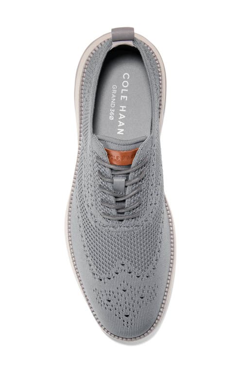 Cole Haan Grand Hurrion Stitchlite Wing Oxford In Gray