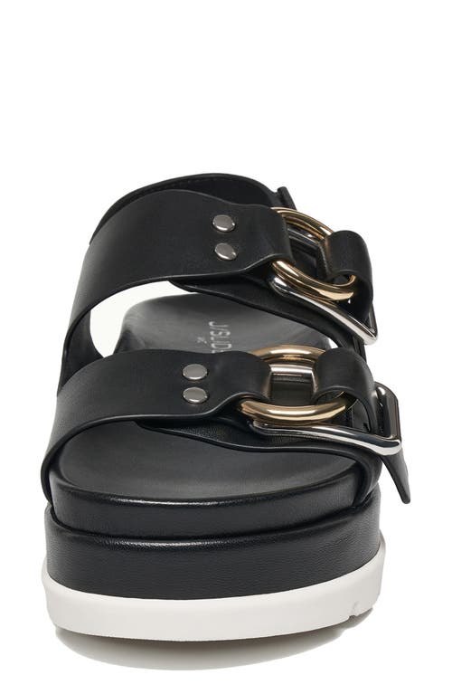 Jslides Blast Platform Sandal In Black